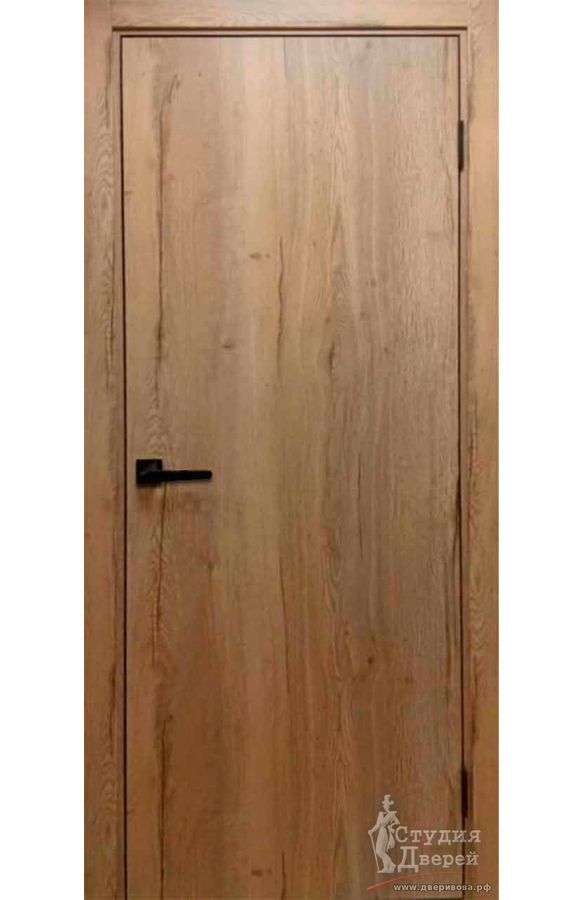 Межкомнатная дверь Basic цвет Texas Oak/ ABS black