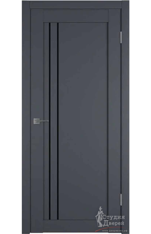 Межкомнатная дверь Emalex E33 Black gloss