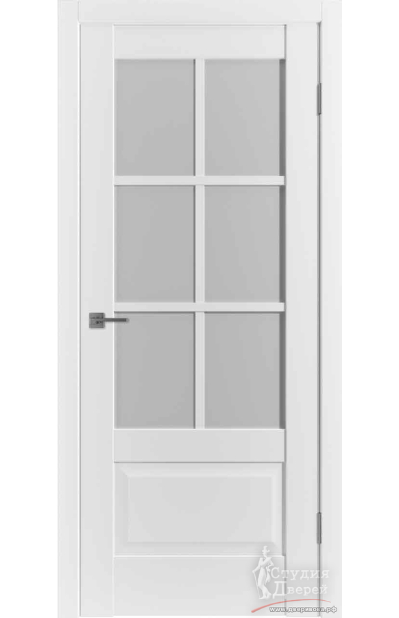 Межкомнатная дверь Emalex ER2 Emalex ice/ White Cloud