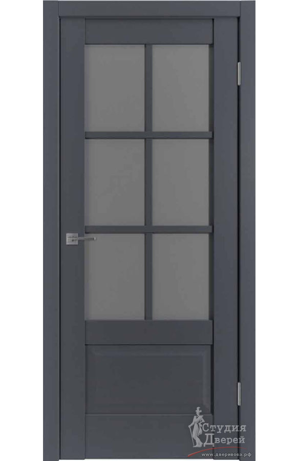 Межкомнатная дверь Emalex ER2 Emalex Onyx/ Dark cloud