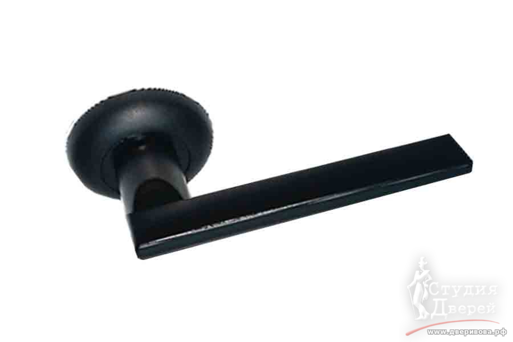 Ручка PALIDORE на круглой розетке B-40 BLACK из ударопрочного пластика