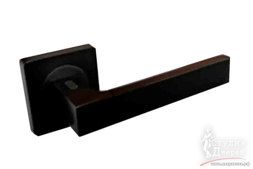 Ручка PALIDORE на квадратной розетке B-302 BLACK из ударопрочного пластика