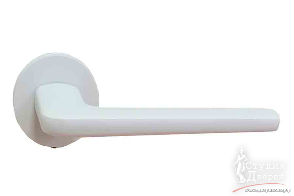 Ручка FERETTA на круглой розетке 9 серия F 913 WHITE белая