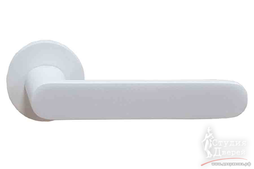 Ручка FERETTA на круглой розетке 9 серия F 912 WHITE белая