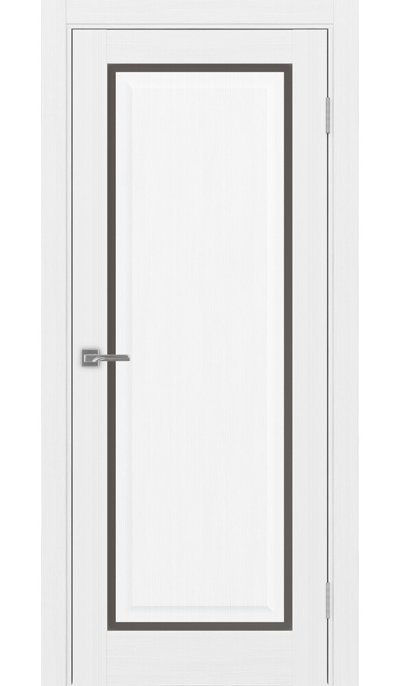 Дверь Тоскана 601С.21 ЭКО-шпон Белый лёд стекло Бронза матовое