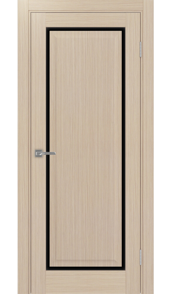 Дверь Тоскана 601С.21 ЭКО-шпон Дуб беленый FL стекло LACчерный