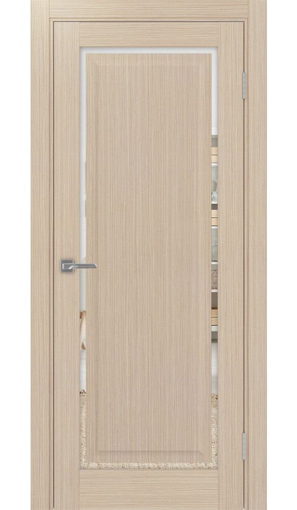 Дверь Тоскана 601С.21 ЭКО-шпон Дуб беленый FL Зеркало