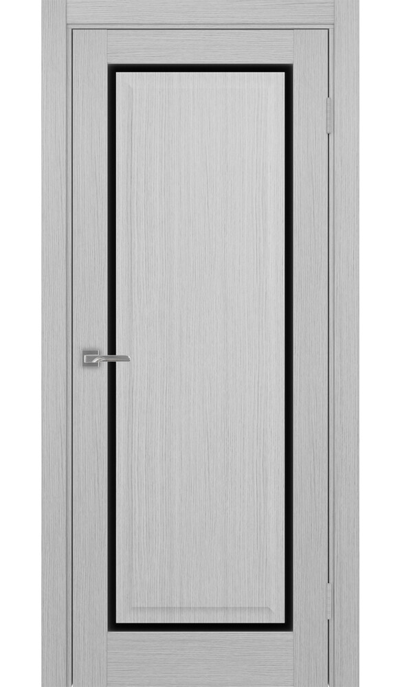 Дверь Тоскана 601С.21 ЭКО-шпон Дуб серый FL стекло LACчерный