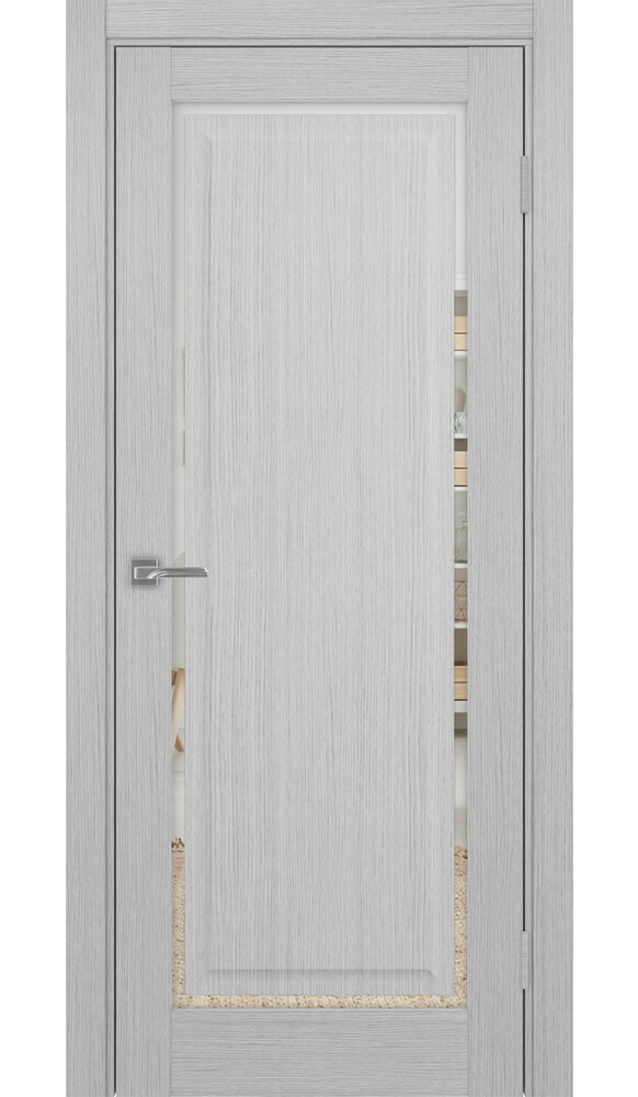 Дверь Тоскана 601С.21 ЭКО-шпон Дуб серый FL Зеркало