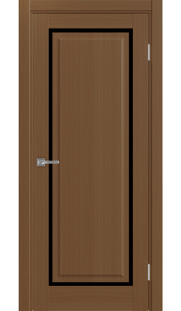 Дверь Тоскана 601С.21 ЭКО-шпон Орех NL стекло LACчерный