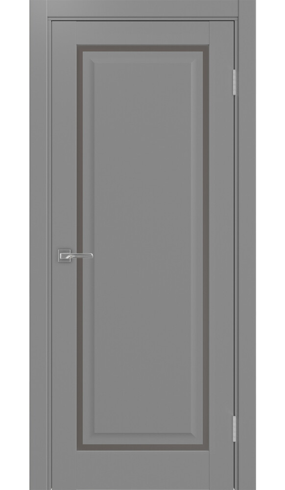 Дверь Тоскана 601С.21 ЭКО-шпон Серый стекло Бронза матовое