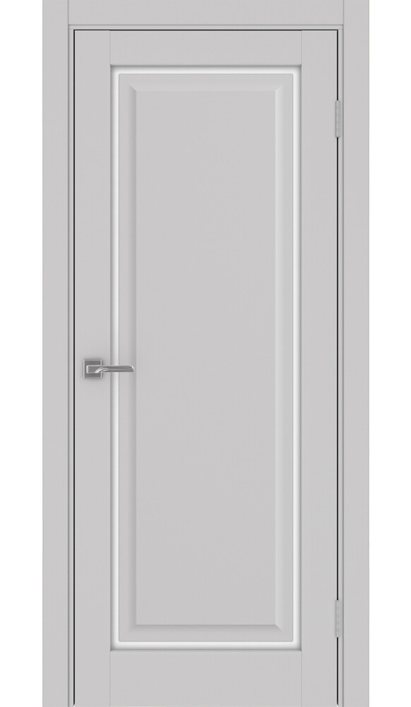 Дверь Тоскана 601С.21 ЭКО-шпон Пепельный стекло LACбелый