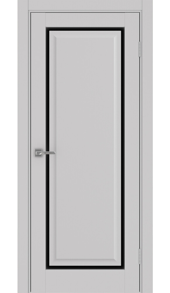 Дверь Тоскана 601С.21 ЭКО-шпон Пепельный стекло LACчерный