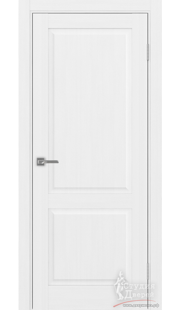 Дверь Тоскана 602.11 ЭКО-шпон Белый лёд Глухое