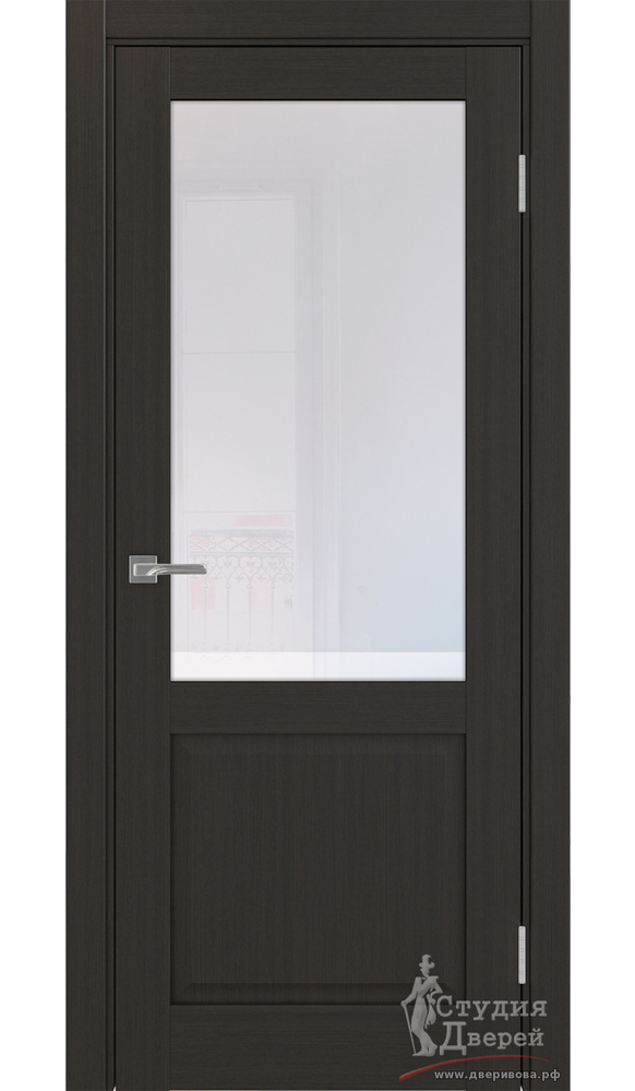 Дверь Тоскана 602.21 ЭКО-шпон Венге FL стекло Прозрачное