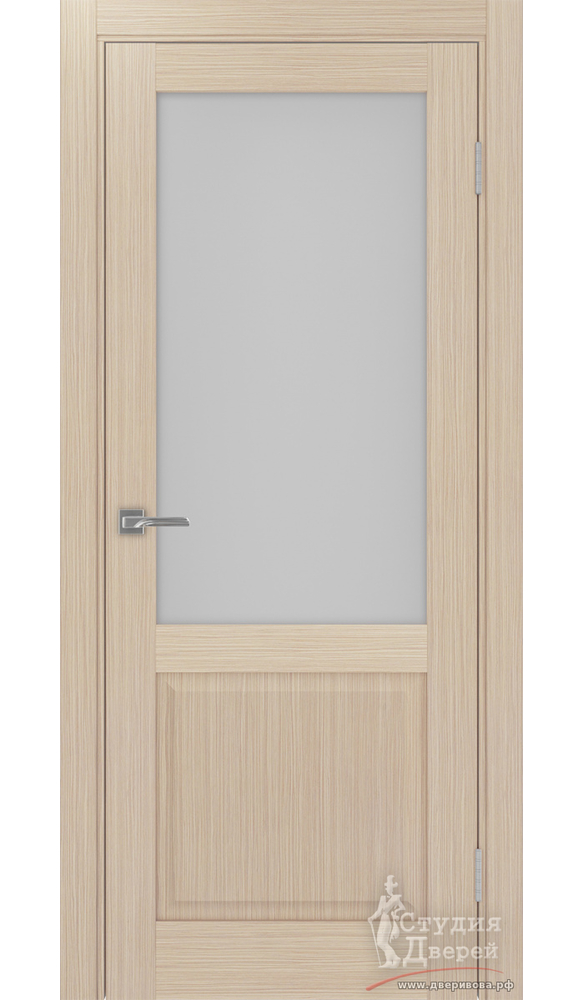 Дверь Тоскана 602.21 ЭКО-шпон Дуб беленый FL стекло Мателюкс