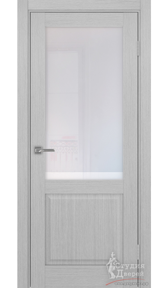 Дверь Тоскана 602.21 ЭКО-шпон Дуб серый FL стекло Прозрачное