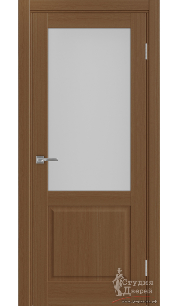 Дверь Тоскана 602.21 ЭКО-шпон Орех NL стекло Мателюкс