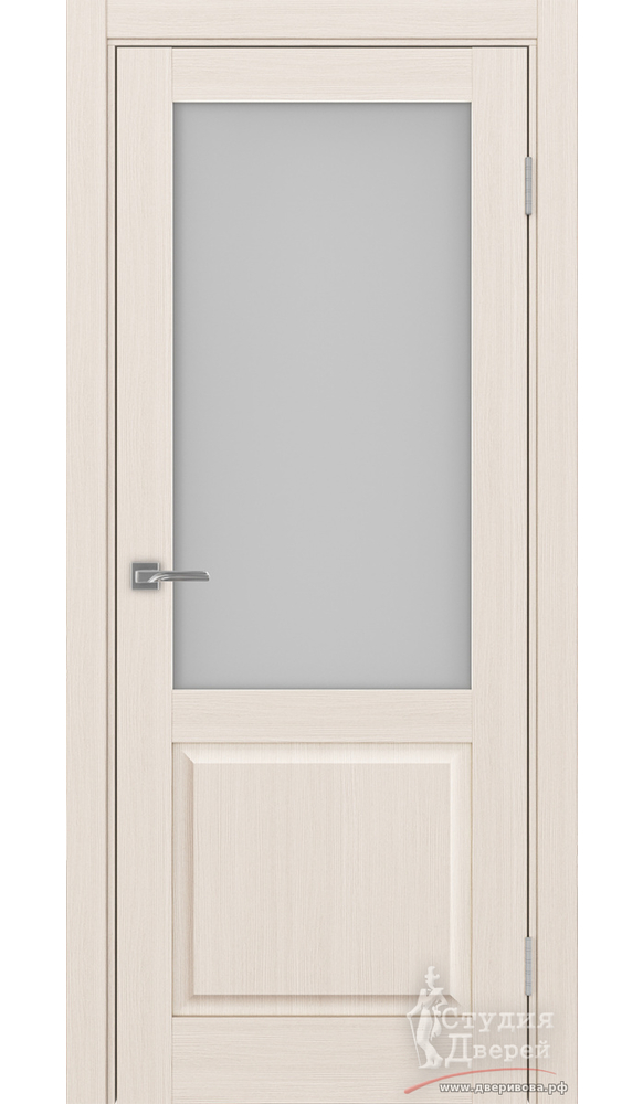 Дверь Тоскана 602.21 ЭКО-шпон Ясень перламутровый стекло Мателюкс