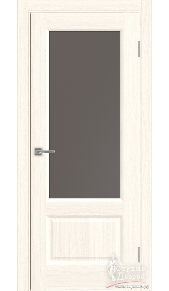 Дверь Тоскана Neo 640.21 ЭКО-шпон Ясень светлый стекло Бронза матовое