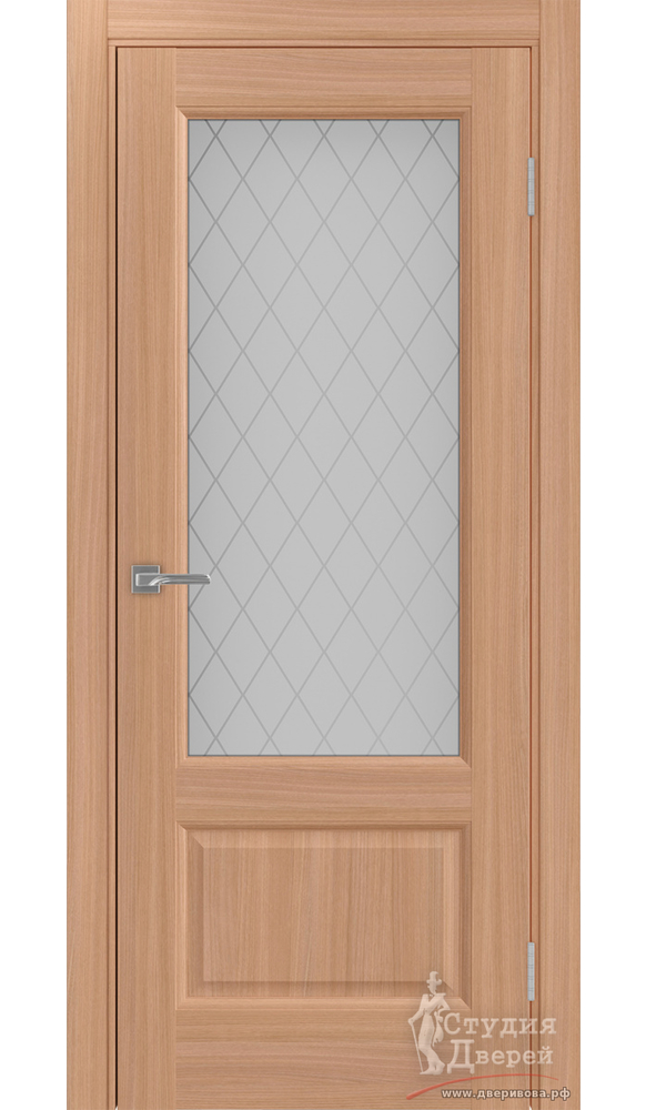 Дверь Тоскана Neo 640.21 ЭКО-шпон Ясень тёмный стекло Кристалл бесцветый