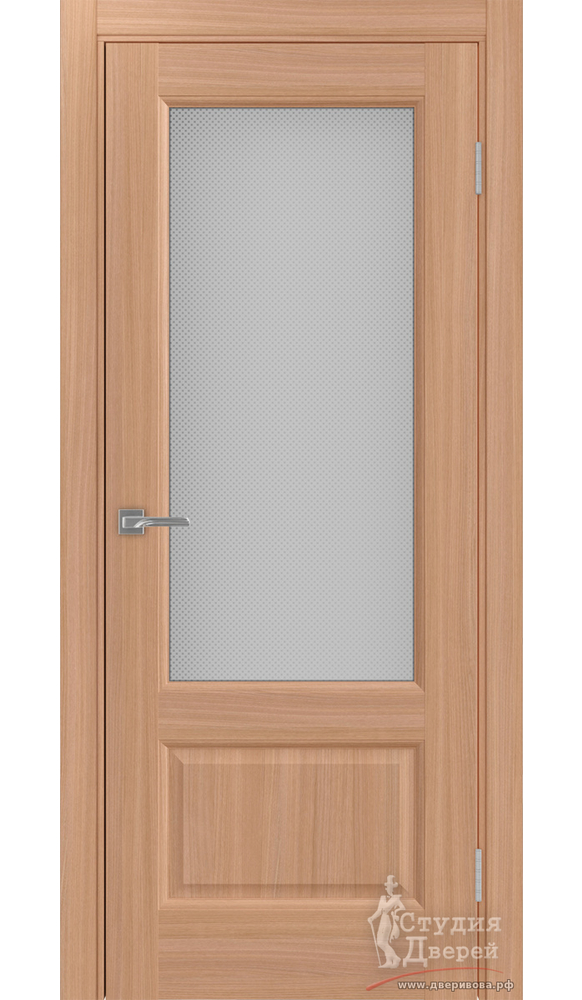 Дверь Тоскана Neo 640.21 ЭКО-шпон Ясень тёмный стекло Пунта бесцветое