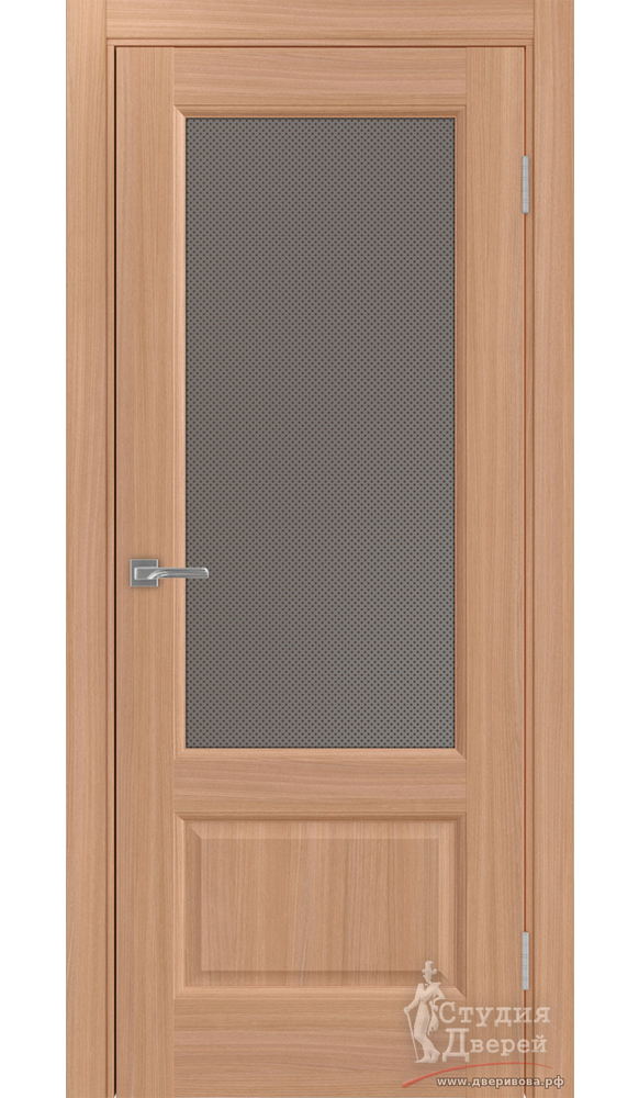 Дверь Тоскана Neo 640.21 ЭКО-шпон Ясень тёмный стекло Пунта бронза