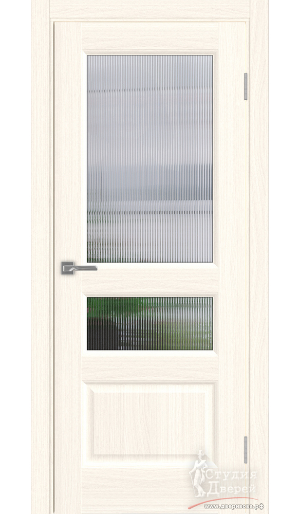 Дверь Тоскана Neo 640.21 ЭКО-шпон Ясень светлый стекло Мору