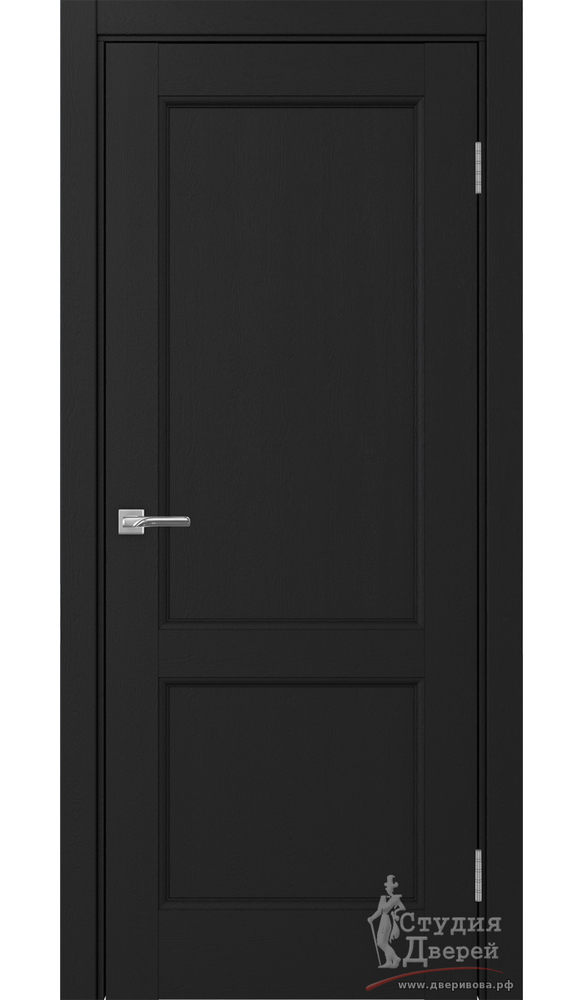 Дверь Турин Neo 502.11 ЭКО-шпон Антрацит Глухое