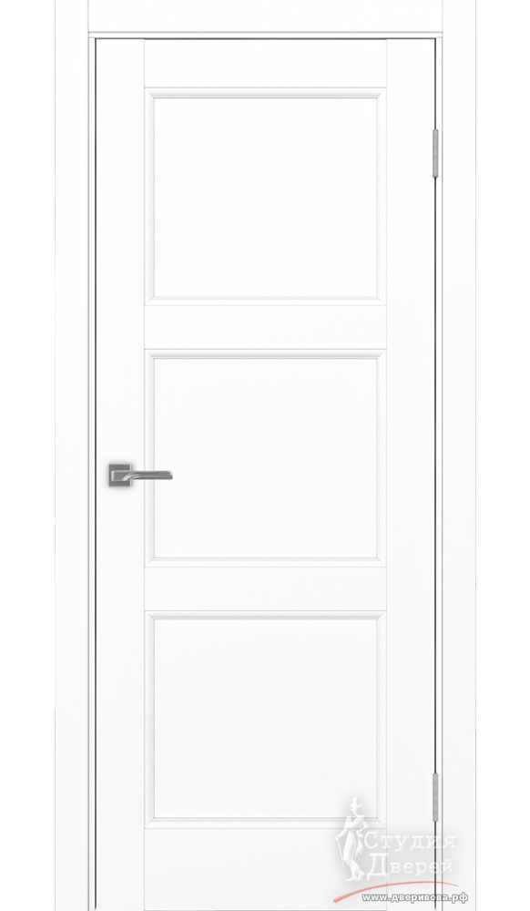 Дверь Турин Neo 530.111 ЭКО-шпон Белый снежный Глухое