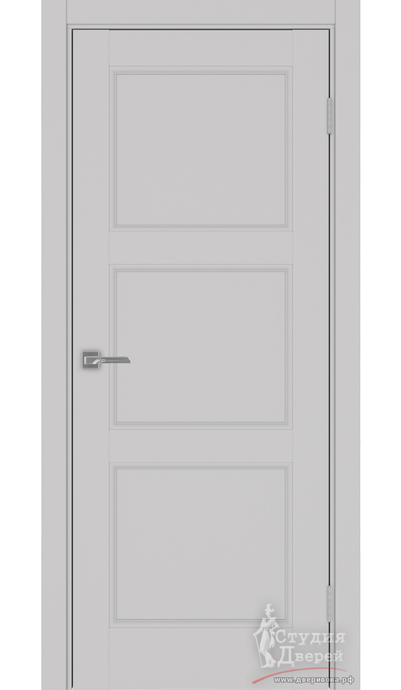 Дверь Турин Neo 530.111 ЭКО-шпон Пепельный Глухое