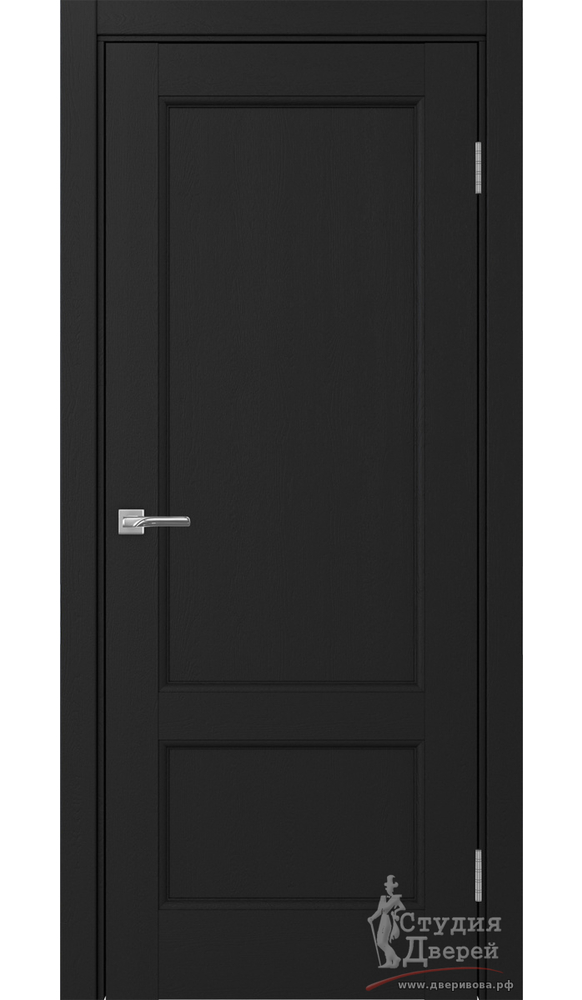 Дверь Турин Neo 540ПФ.11 ЭКО-шпон Антрацит Глухое