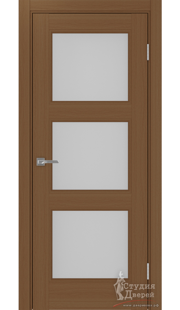 Дверь Турин Neo 530.222 ЭКО-шпон Орех NL стекло Мателюкс