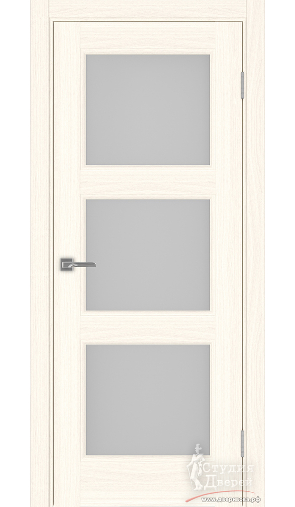 Дверь Турин Neo 530.222 ЭКО-шпон Ясень светлый стекло Мателюкс