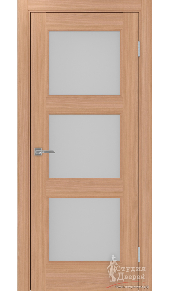 Дверь Турин Neo 530.222 ЭКО-шпон Ясень тёмный стекло Мателюкс