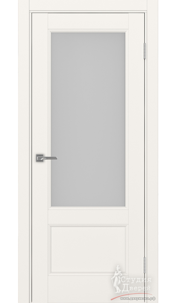 Дверь Турин Neo 540ПФ.21 ЭКО-шпон Бежевый стекло Мателюкс