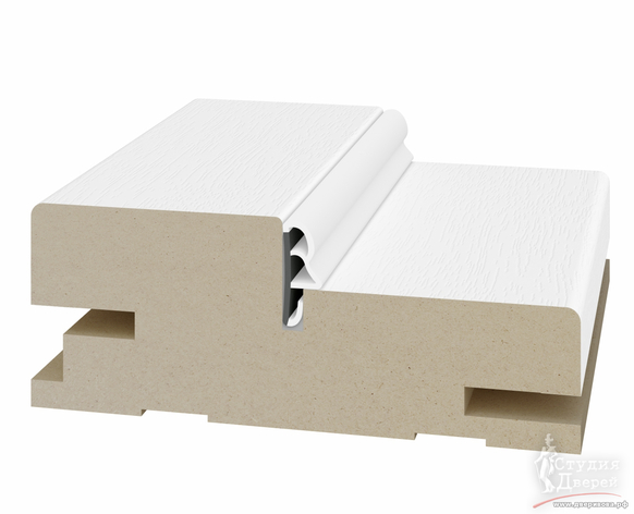 Стойка коробки телескоп. 80*30*2070мм. ЭКО-шпон Белый снежный