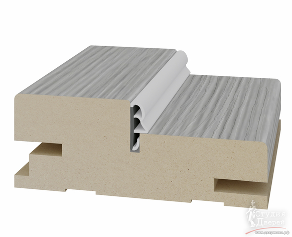 Стойка коробки телескоп. 80*30*2070мм. ЭКО-шпон Дуб серый FL