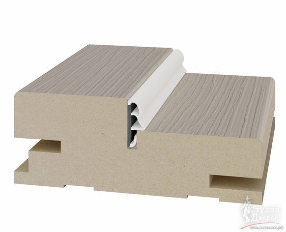 Стойка коробки телескоп. 80*30*2070мм. ЭКО-шпон Ясень перламутровый