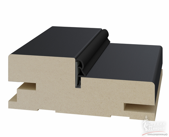 Стойка коробки телескоп. 80*30*2070мм. ЭКО-шпон Антрацит