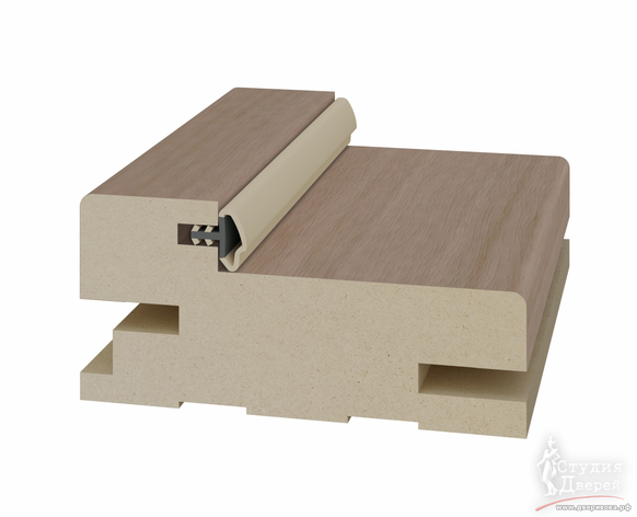 Стойка коробки телескоп. 65*30*2070мм. ЭКО-шпон Ясень тёмный