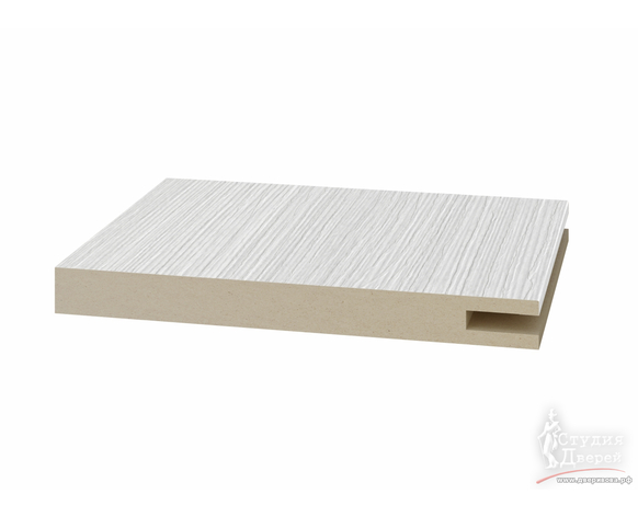 Добор телескоп. 1 паз (2,5шт комплект) 105*10*2070мм. ЭКО-шпон Ясень серебристый