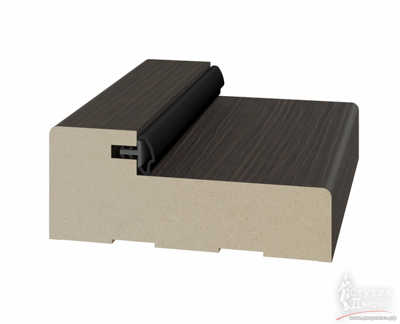 Стойка порога с уплотнителем 65*26*2070мм. ЭКО-шпон Венге FL
