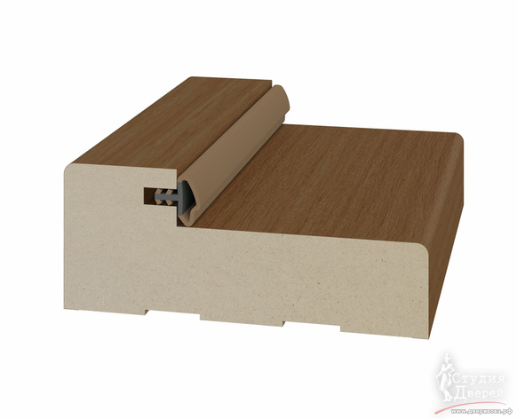Стойка порога с уплотнителем 65*26*2070мм. ЭКО-шпон Орех NL