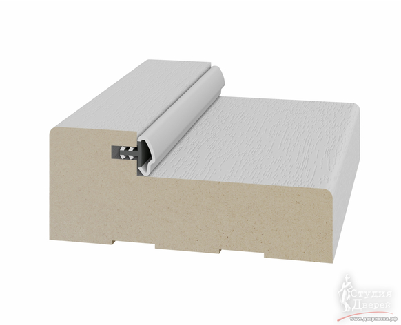 Стойка порога с уплотнителем 65*26*2070мм. ЭКО-шпон Пепельный