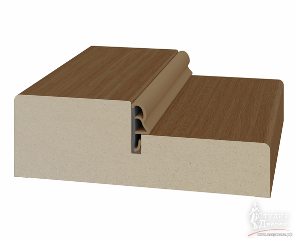 Стойка порога с уплотнителем 80*26*2070мм. ЭКО-шпон Орех NL