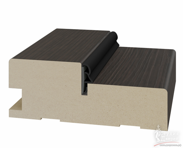 Стойка коробки с уплотнителем 80*30*2070мм. ЭКО-шпон Венге FL