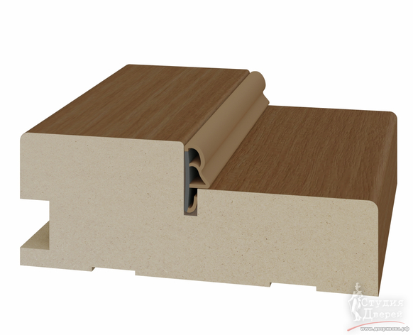 Стойка коробки с уплотнителем 80*30*2070мм. ЭКО-шпон Орех NL