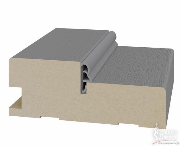 Стойка коробки с уплотнителем 80*30*2070мм. ЭКО-шпон Серый