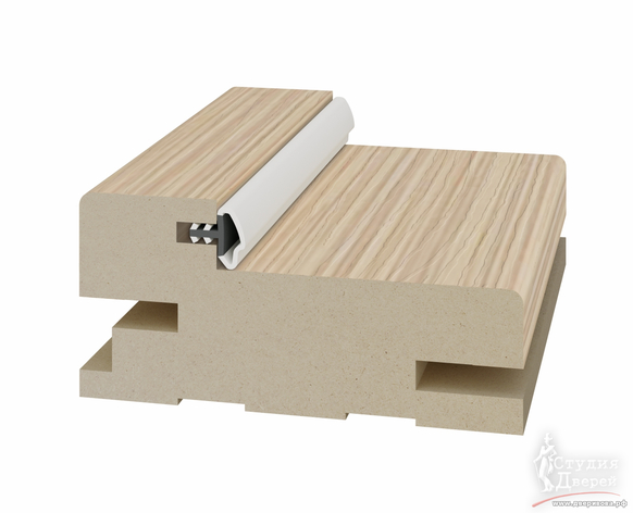 Стойка коробки телескоп. 65*30*2400мм. ЭКО-шпон Дуб беленый FL